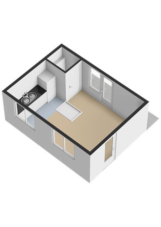 Floorplan - Dorpsstraat 47, 3751 EM Bunschoten-Spakenburg